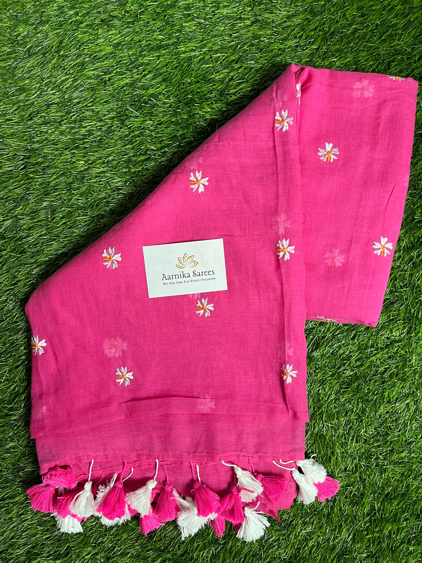 MUL COTTON / PARIJAT EMBROIDERY / PINK