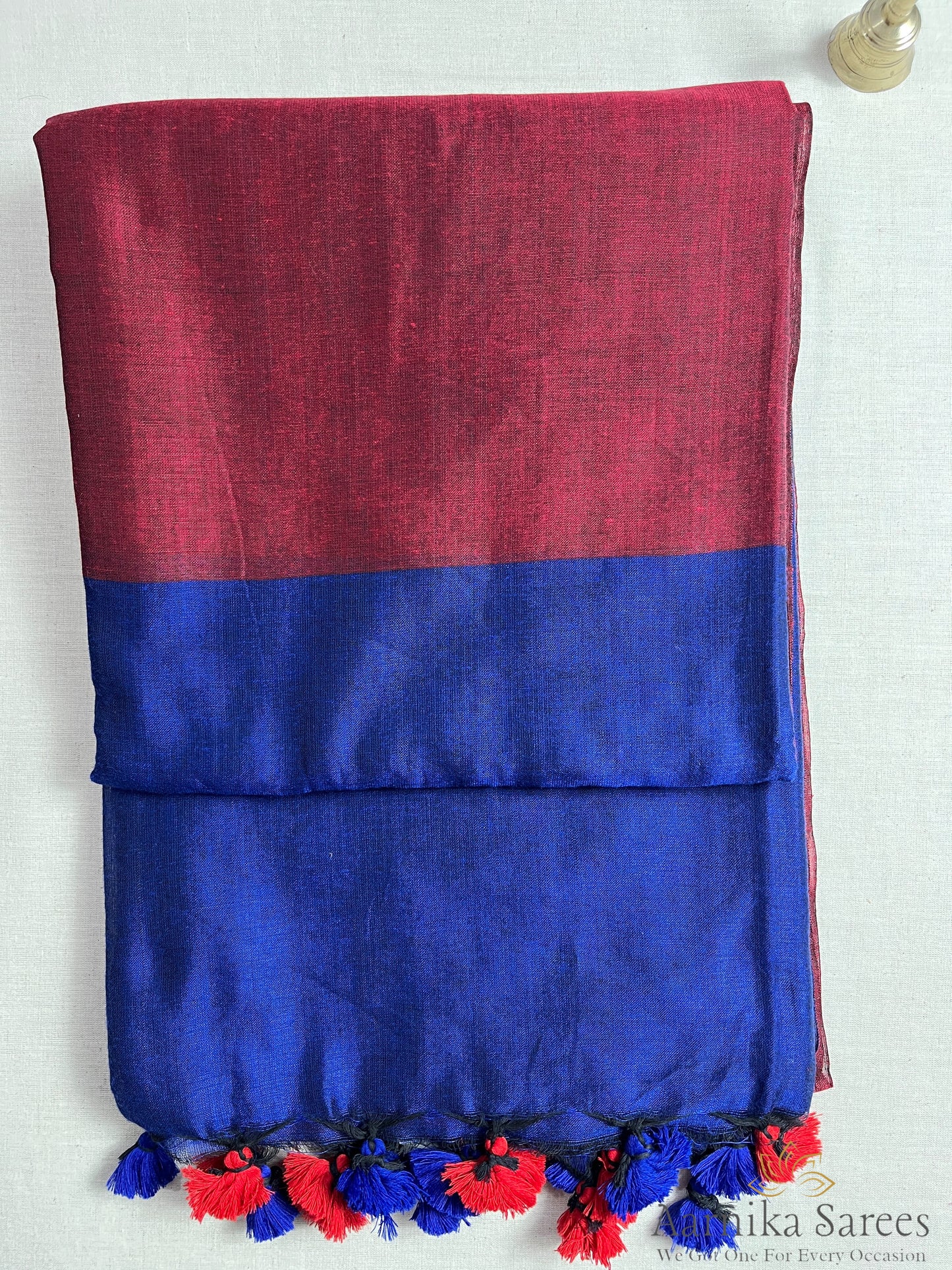 KHADI COTTON SAREE / DUAL SHADE