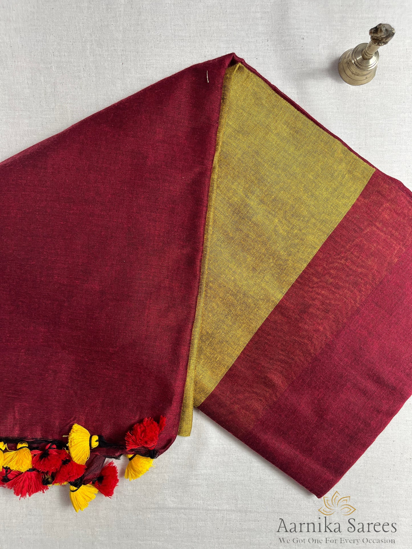 KHADI COTTON SAREE / DUAL SHADE