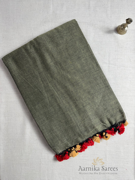 KHADI COTTON SAREE / DUAL SHADE