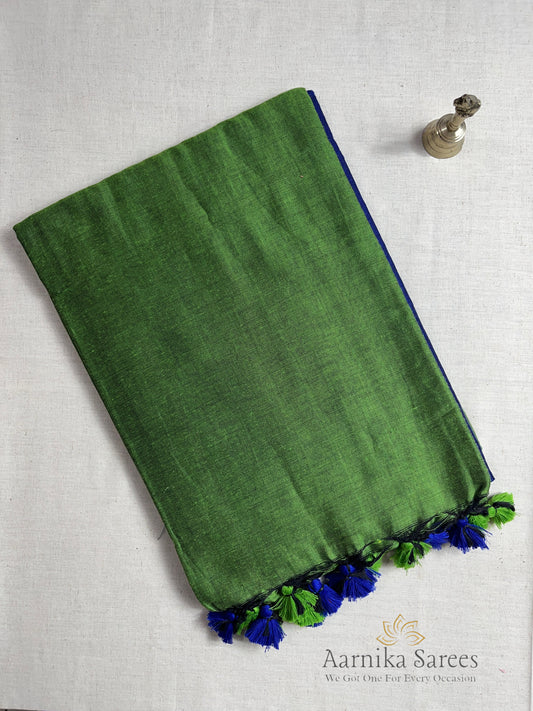 KHADI COTTON SAREE / DUAL SHADE