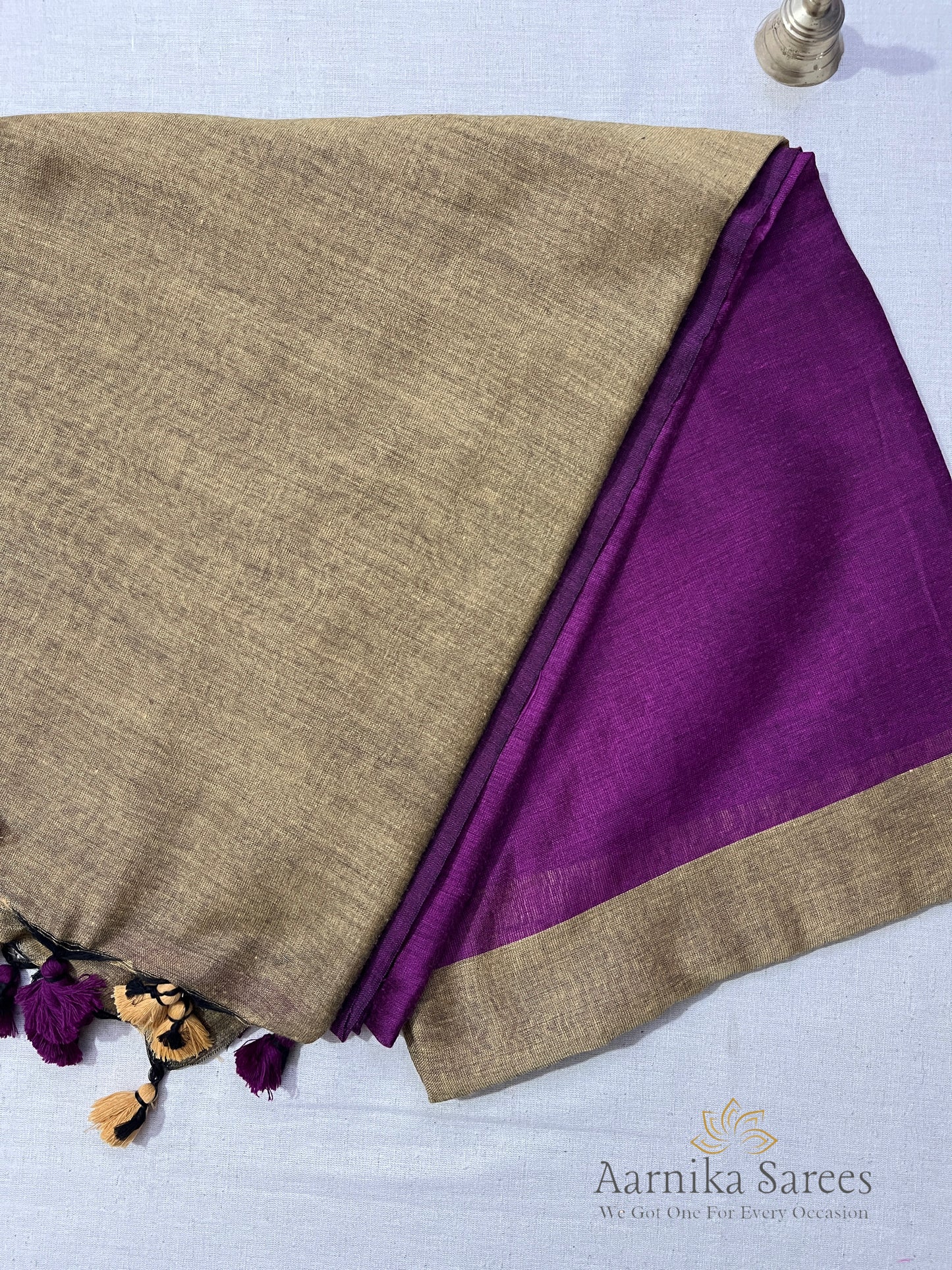 KHADI COTTON SAREE / DUAL SHADE