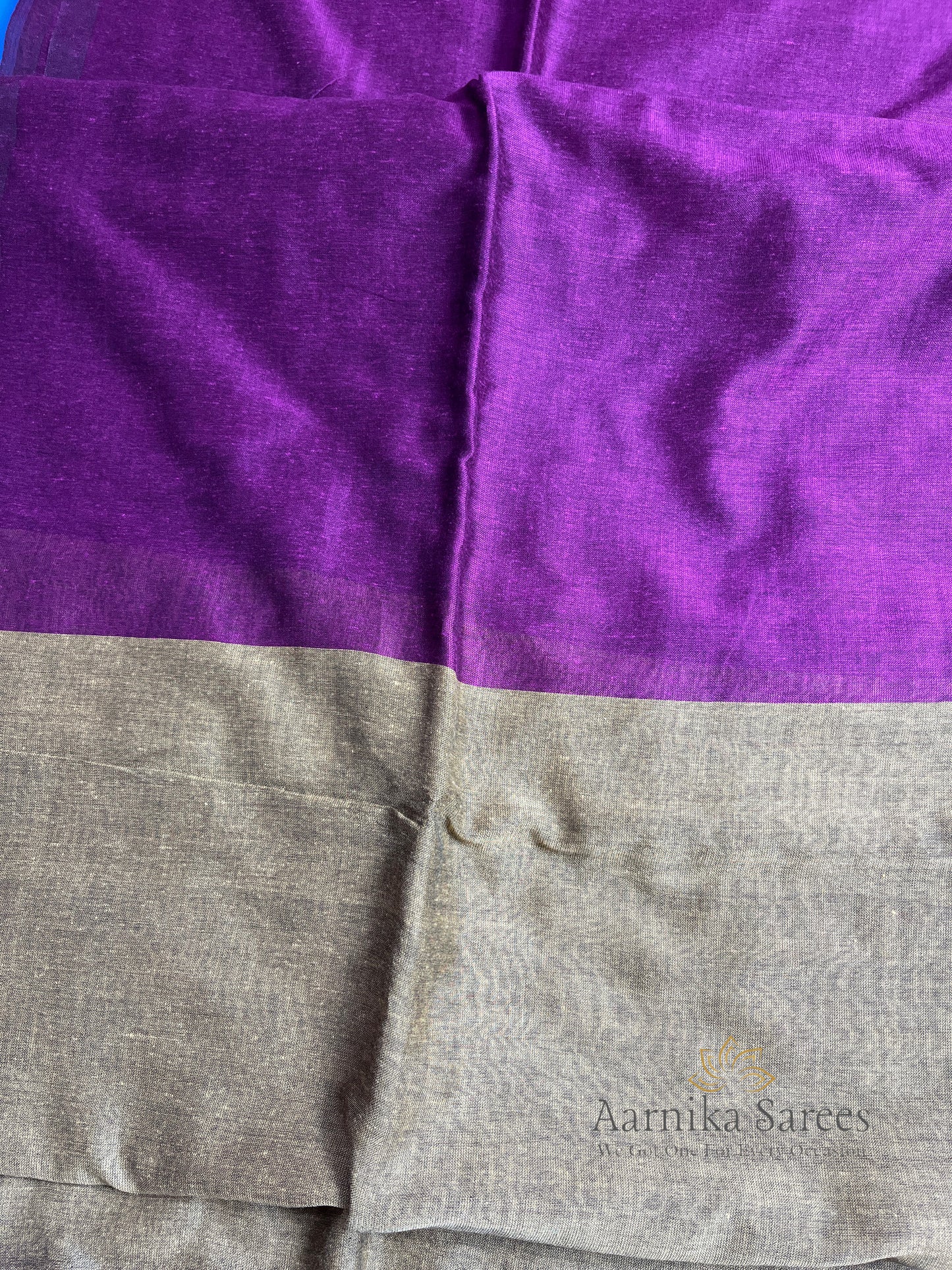 KHADI COTTON SAREE / DUAL SHADE